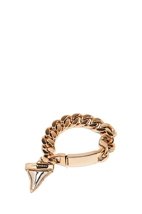 givenchy gold shark tooth bracelet|givenchy pearl rings.